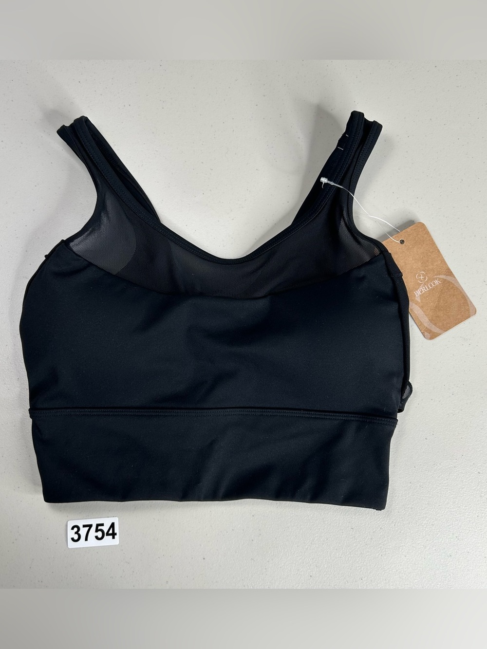 Berlook Sports Bra Mesh Black XS Athletic Yoga